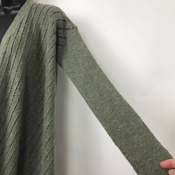 Lou & Grey Open Knit Draped Cardigan Sweater Sz XS - Picture 3 of 7